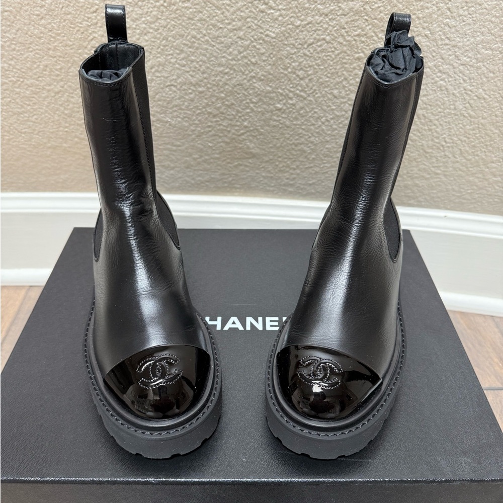 BNIB Black Chanel Ankle Boots